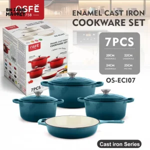 100% Cast Iron – Enameled Coating