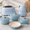 SMEG Cast Iron Pot Set + Toaster & Kettle Set