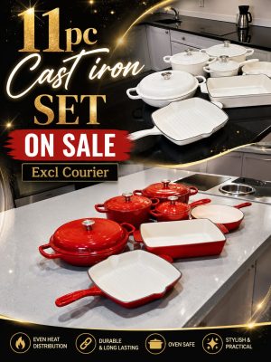 11pc Cast Iron Set