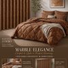 Queen 5 pc Bedding and Dark Curtains combo