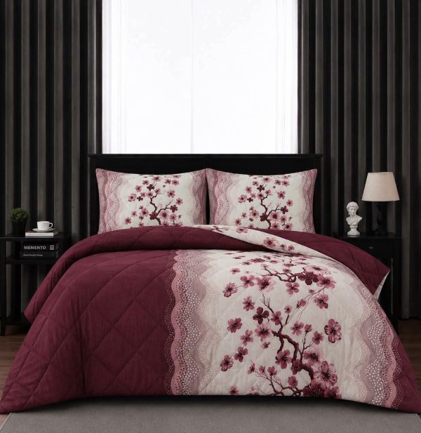5 pc floral Queen bedding