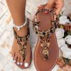Bohemian flat thong sandals