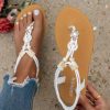 Bohemian flat thong sandals