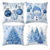 4-Piece Christmas Decorative Pillow Cover Set