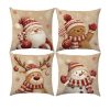 4-Piece Christmas Decorative Pillow Cover Set