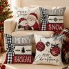 4-Piece Christmas Decorative Pillow Cover Set