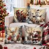 4-Piece Christmas Decorative Pillow Cover Set