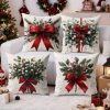 4-Piece Christmas Decorative Pillow Cover Set