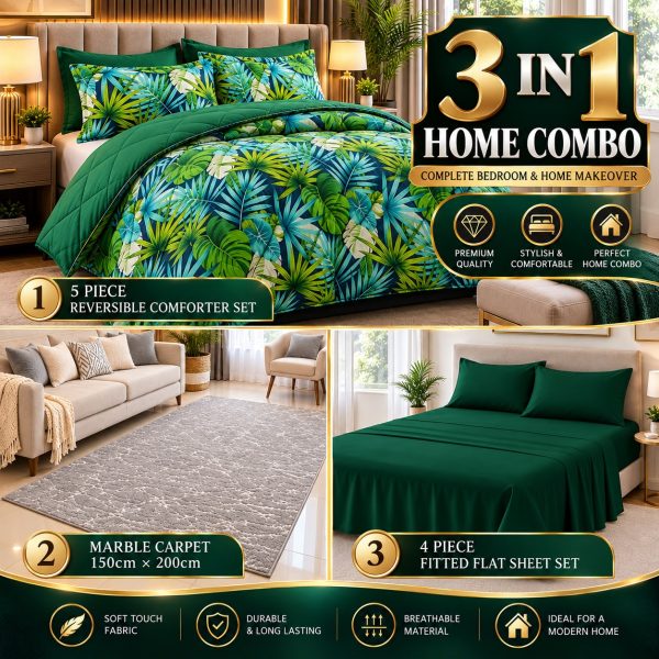 Patterned Reversible Luxury Home Combo