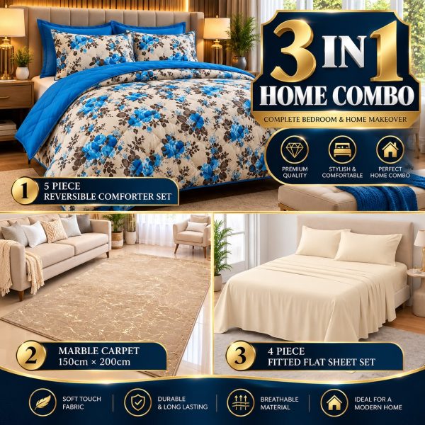 Patterned Reversible Luxury Home Combo