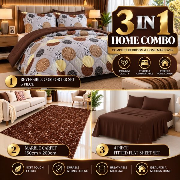 Patterned Reversible Luxury Home Combo